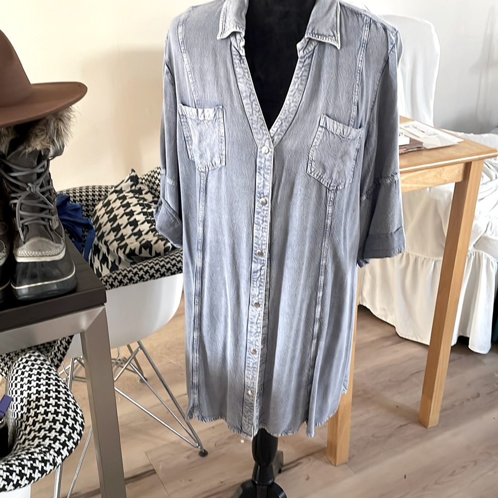 EUC 100% Viscose Denim Dress- Sz XL